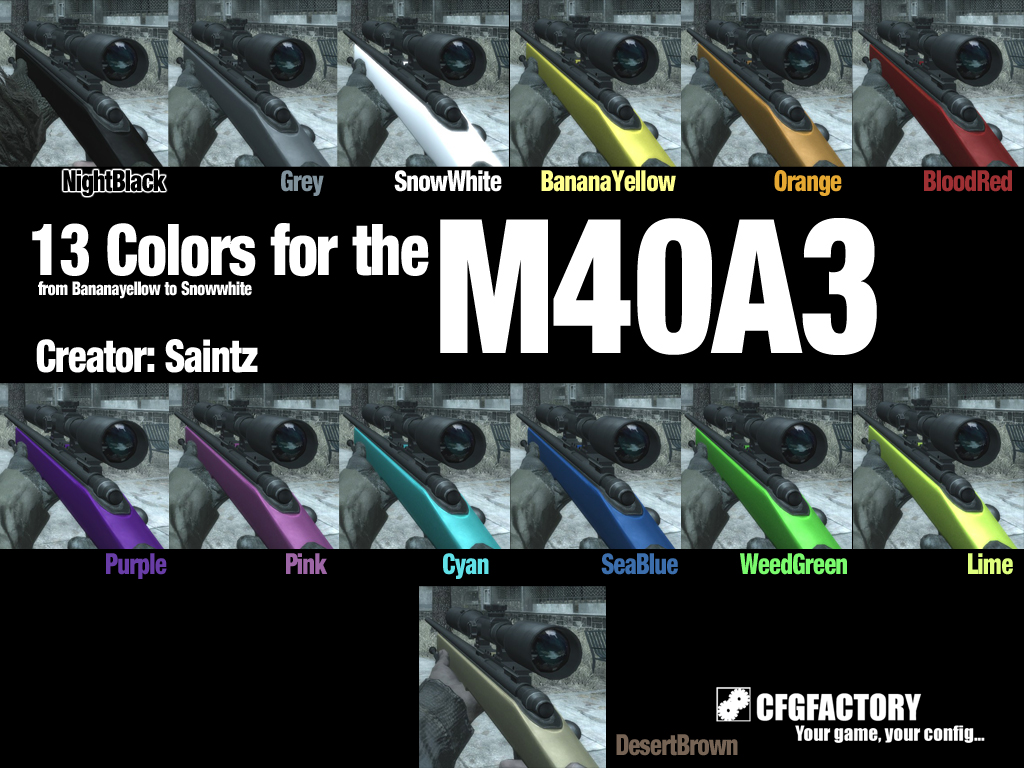 M40A3 13 Colors