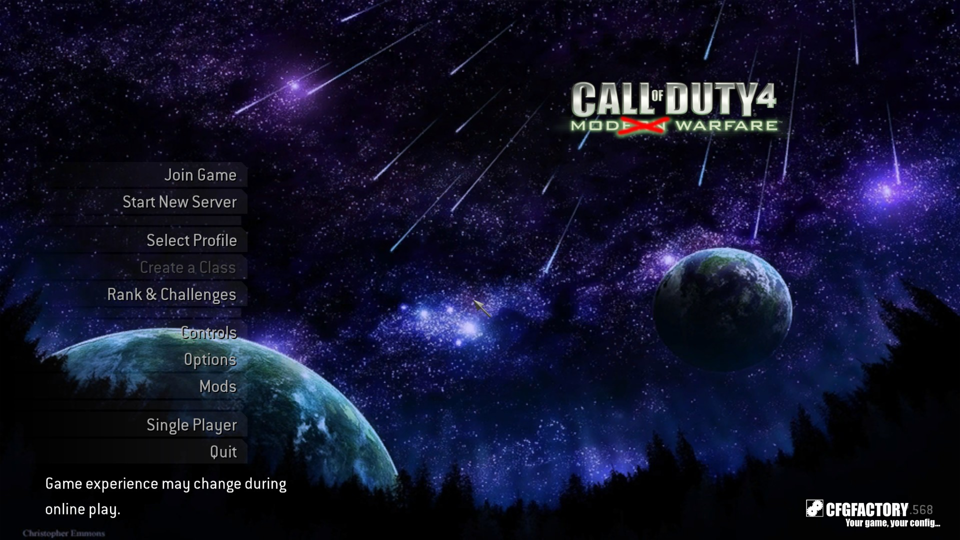 Planetz Menu