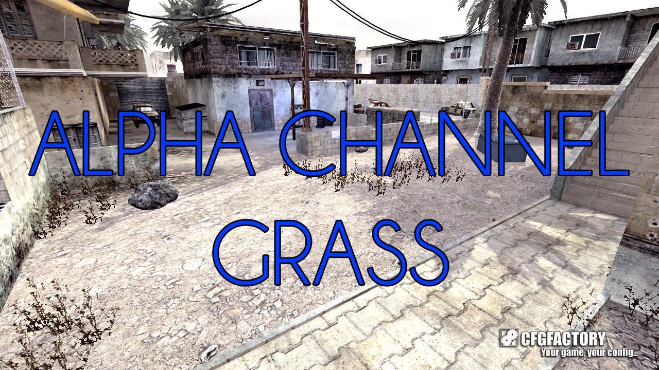Alpha channel grass