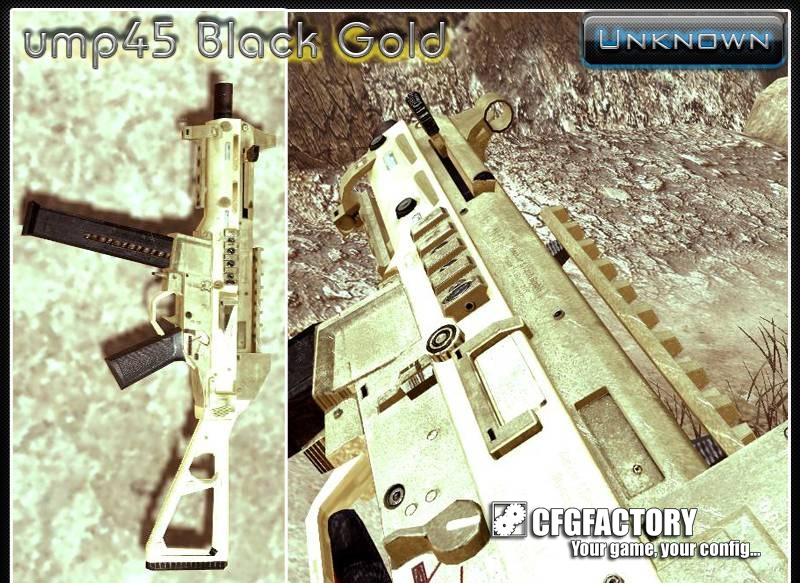 UMP45 Black Gold