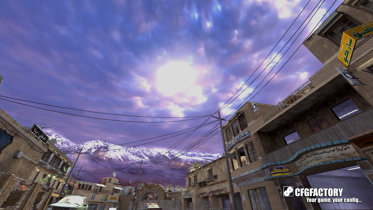 Purple gradient sky