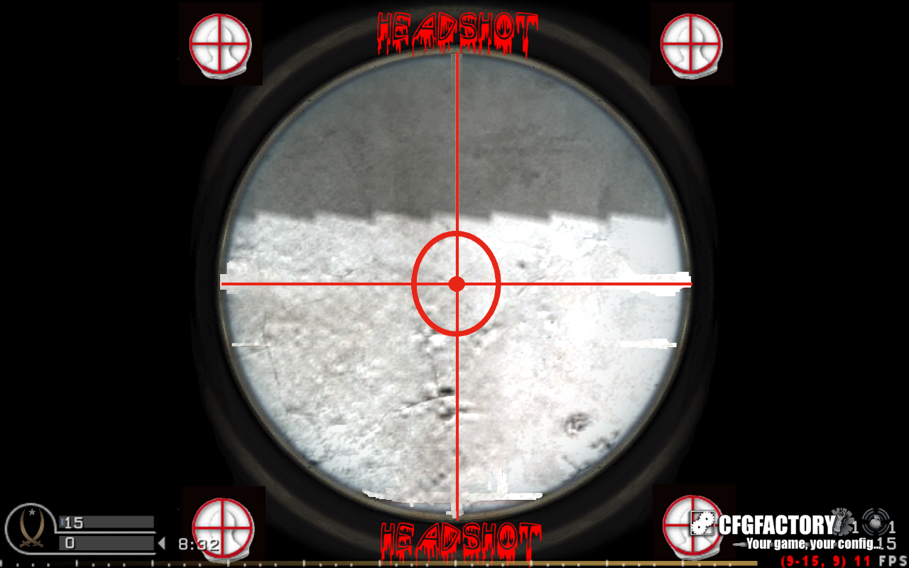 Swiftys 'headshot' scope overlay