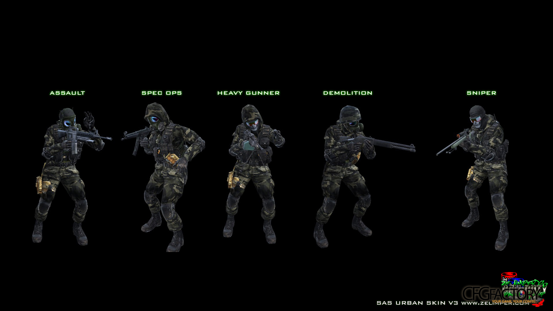 Ze Limper’s Urban Faction SAS Skins v3