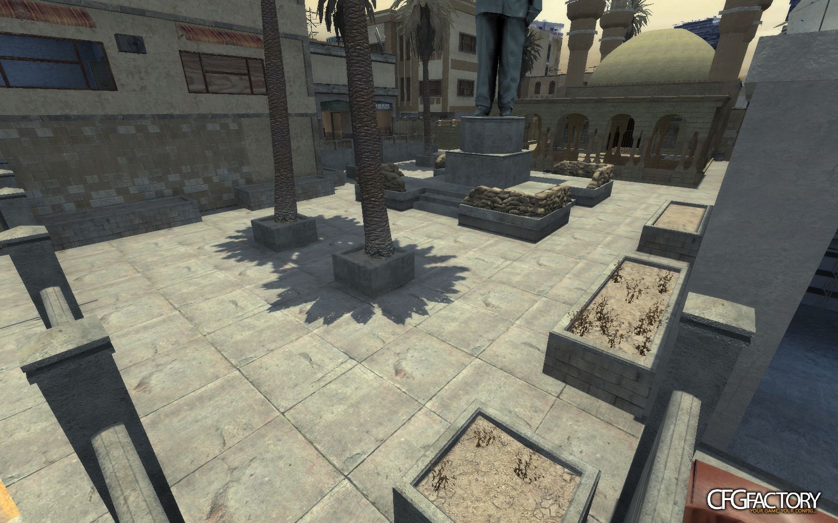 Concrete strike floor