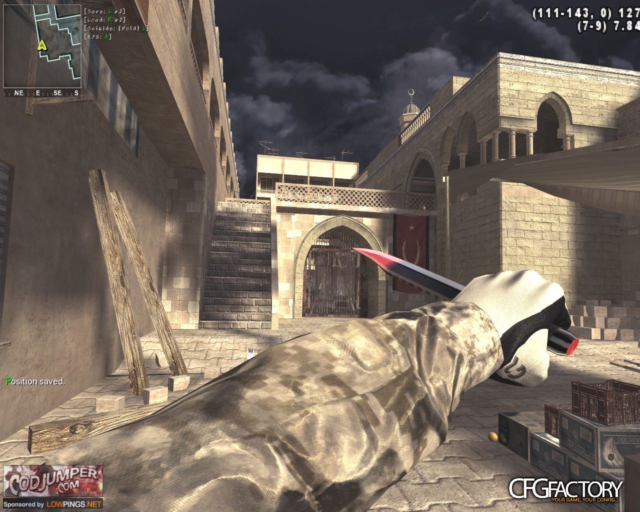 Black/Red Knife
