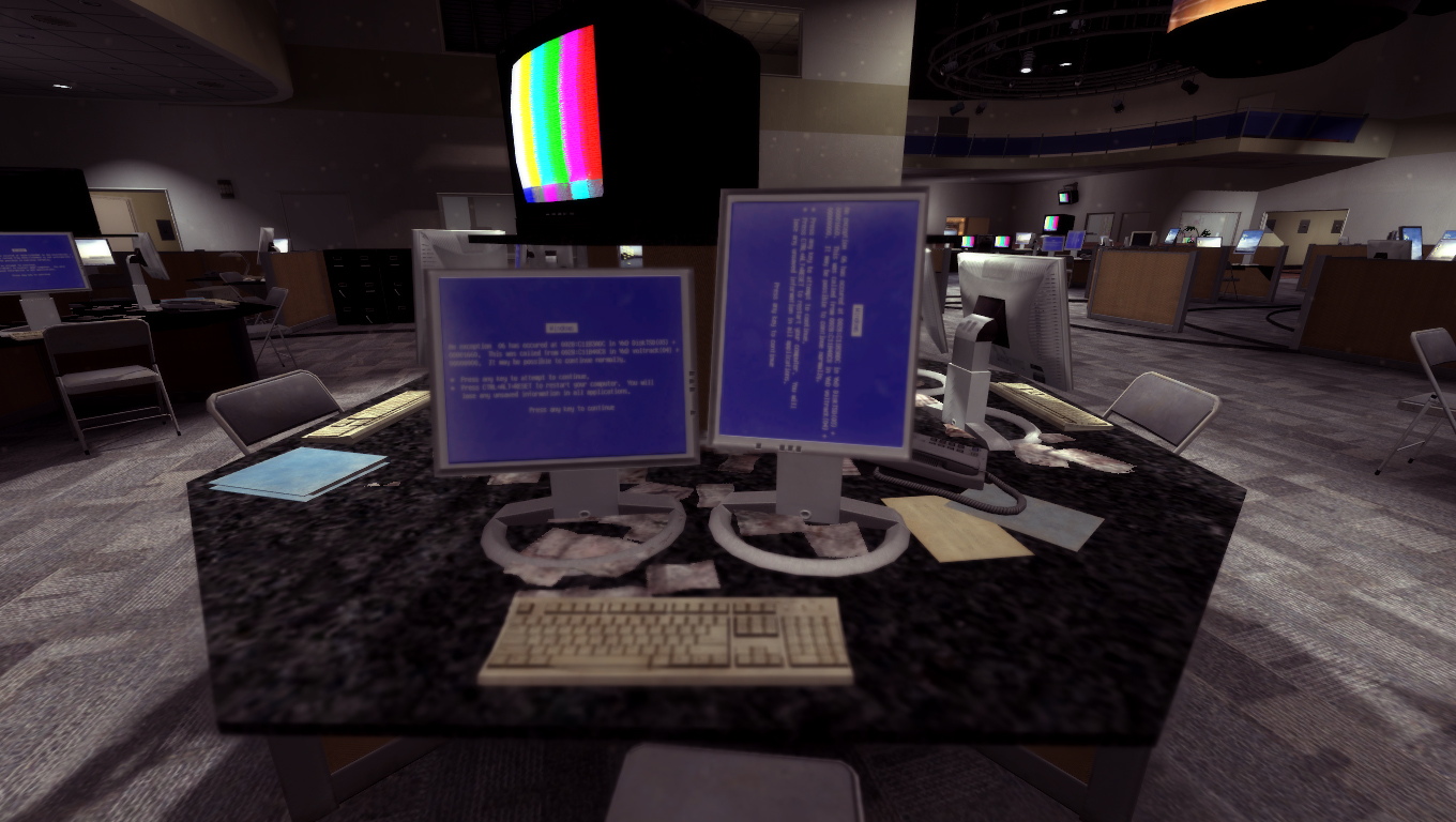 Silver Blue Screen of Death Computers