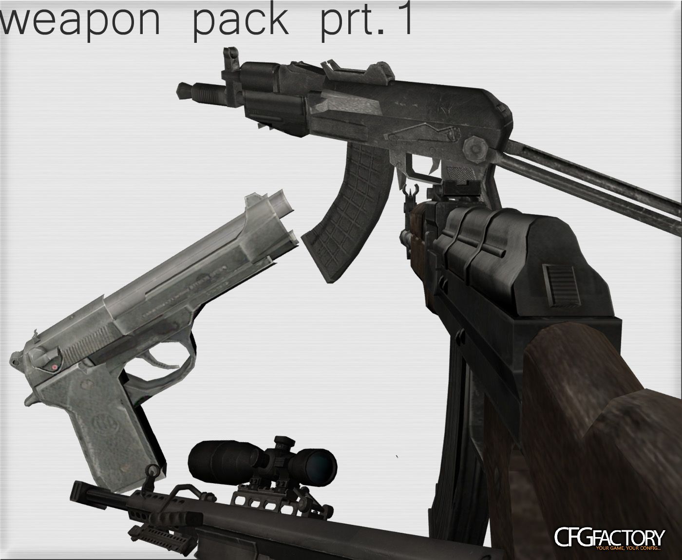 3dsMax Weapon Pack Prt-1