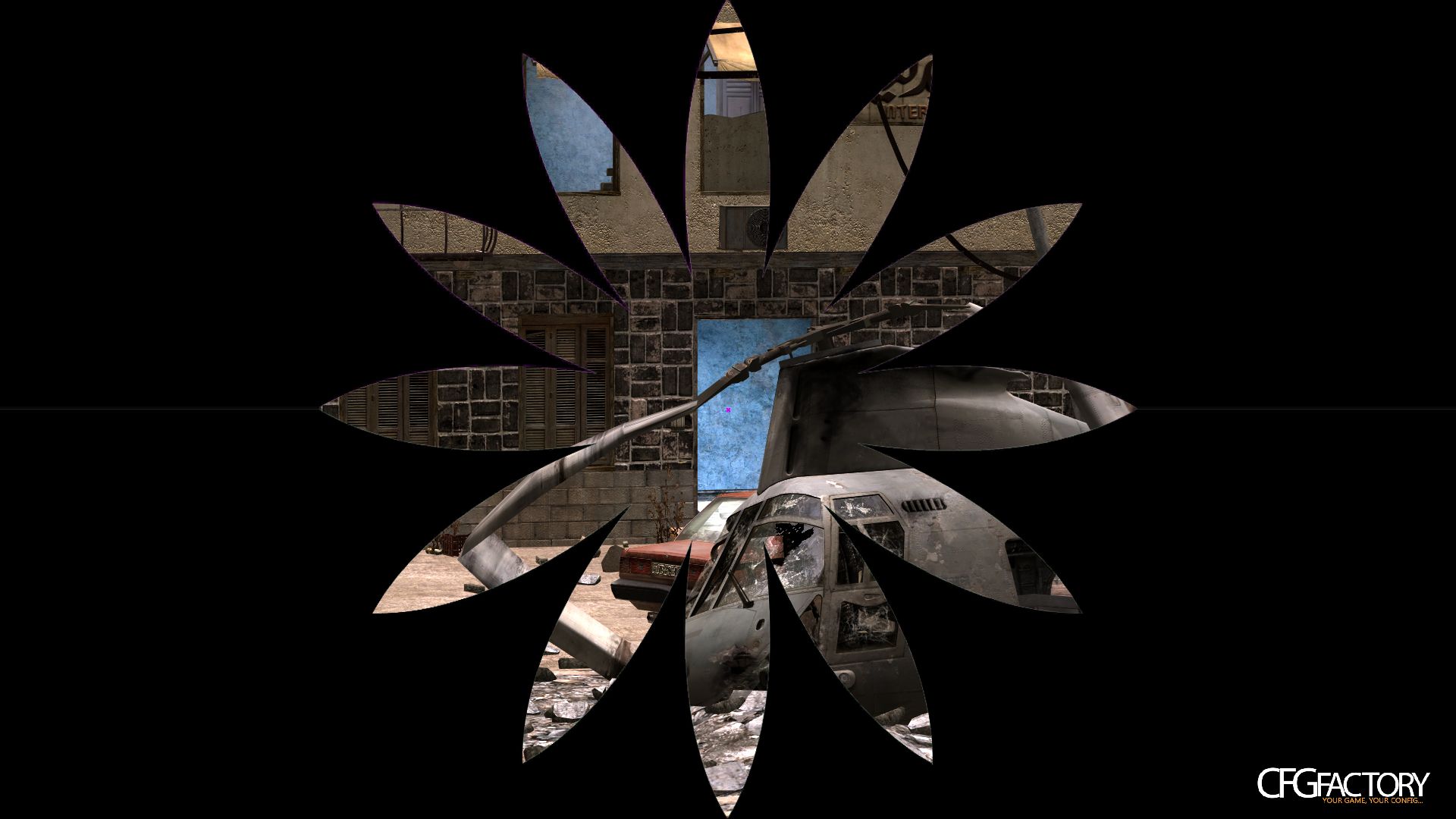 Scope overlay Flower