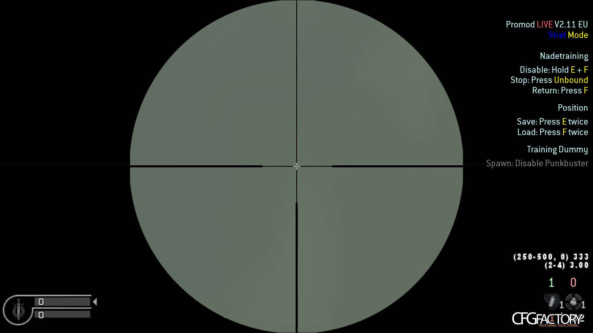 Scope overlay XO