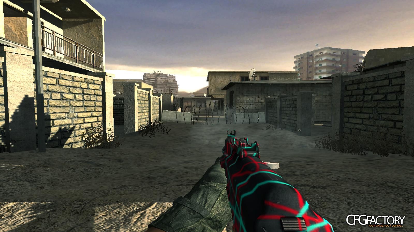 Red White and Blue AK74u Stripes