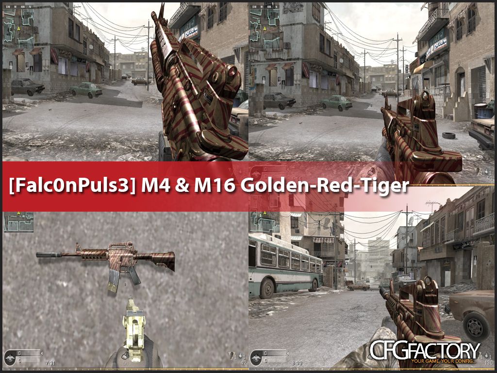 Golden-Red-Tiger M4/16