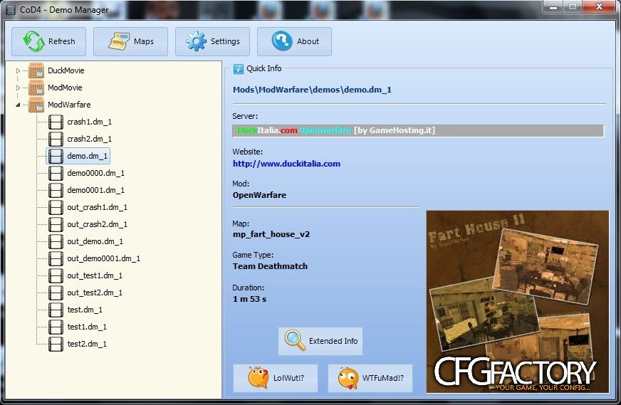 CoD4 Demo Manager v0.2.2