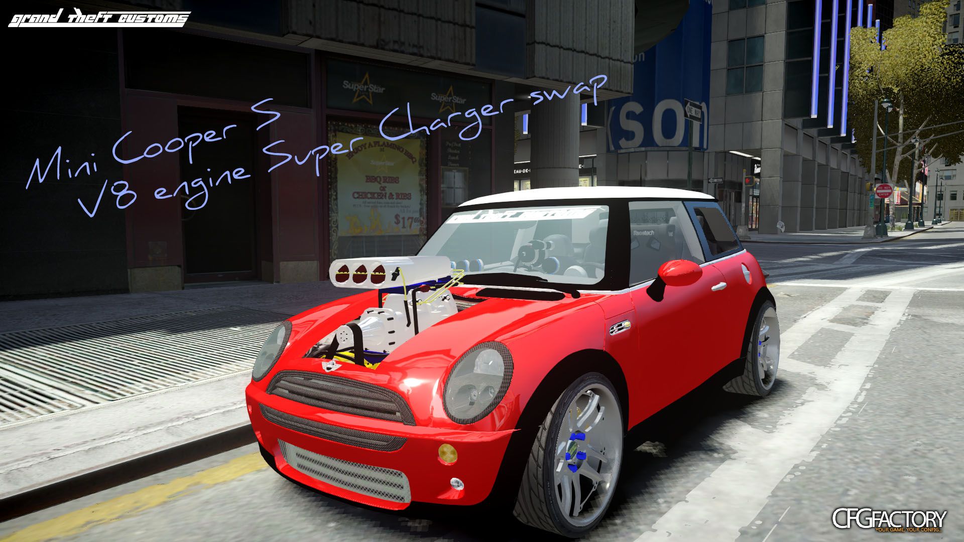 MiniCooper S  V8 SuperCharger swap