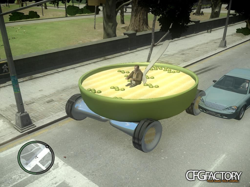 Bowl car with spoon
