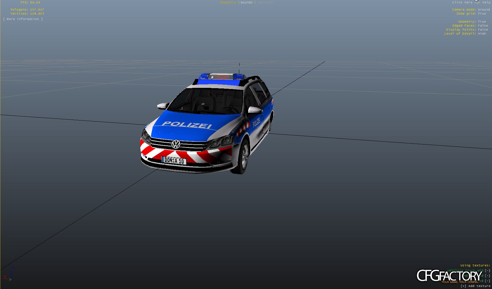 Volkswagen Passat B7 FuStw Polizei RTK 7 Autobahnp
