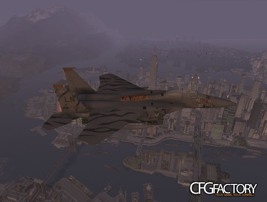 F-15E Strike Eagle with detailed cockpit