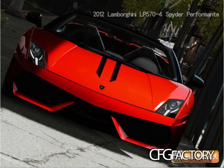 2012 Lamborghini Gallardo LP570-4 Spyder Performan