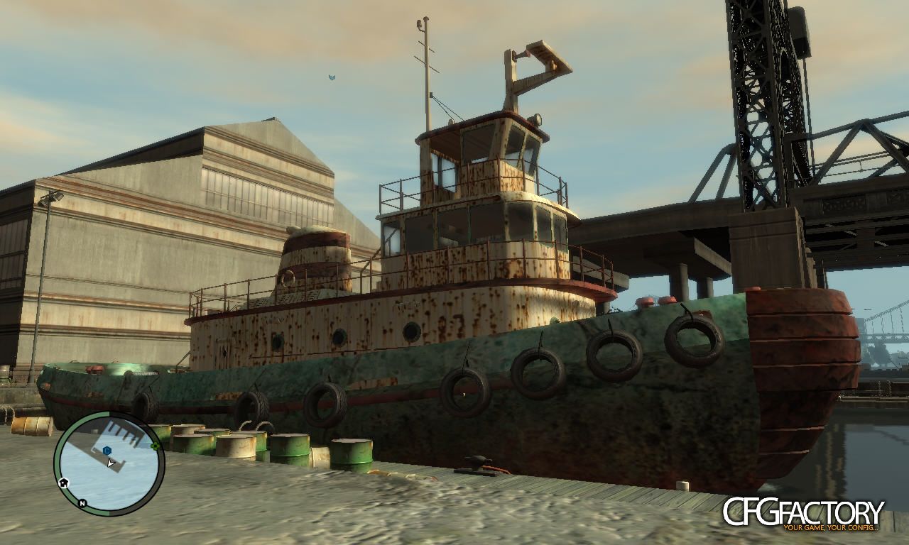 Realistic Rusty Tugboat