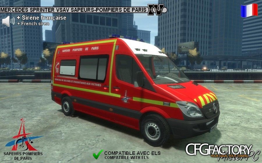 Mercedes Sprinter VSAV Sapeurs Pompiers de Paris