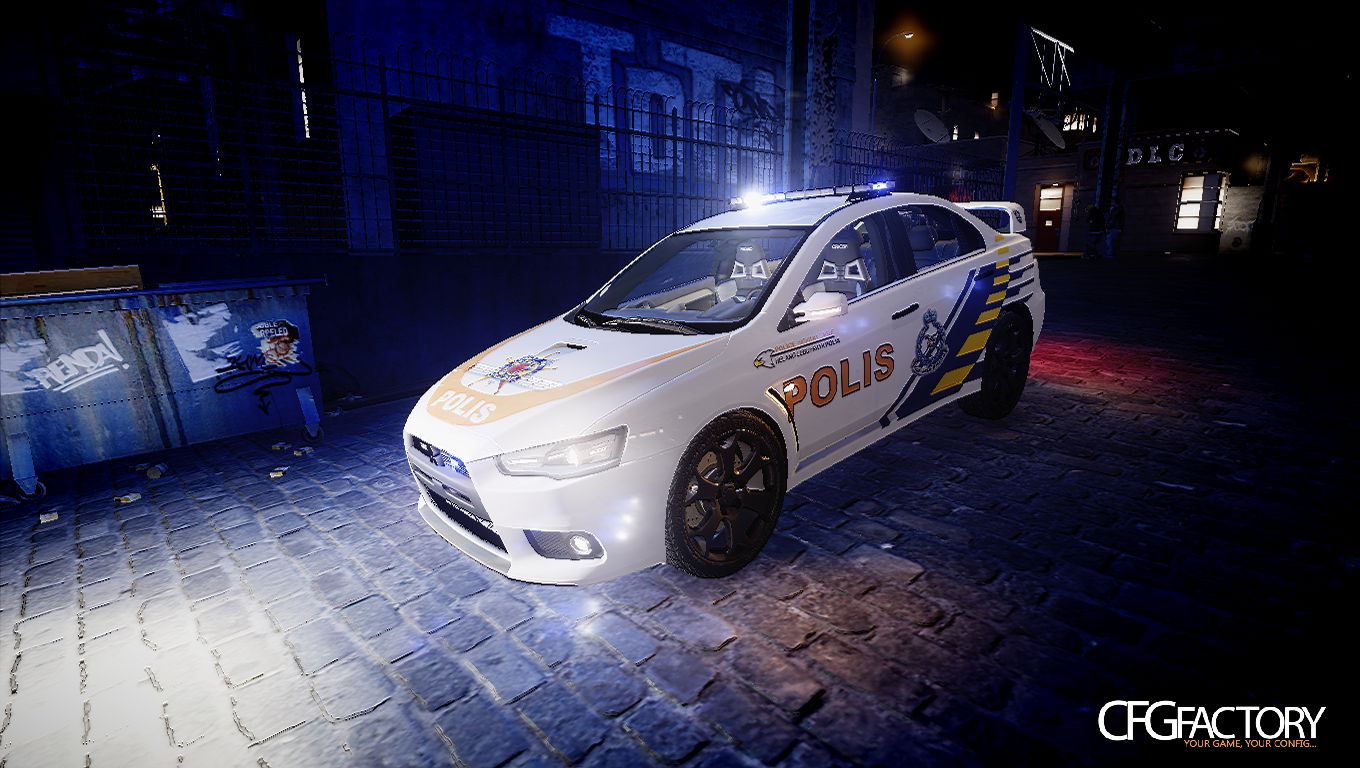 Mitsubishi Evo X Police Car (ELS v6)
