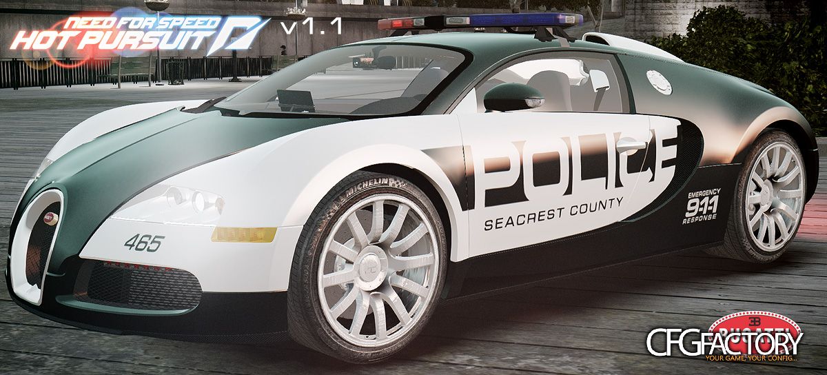 Bugatti Veyron 16.4 Police NFS Hot Pursuit [ELS+EP