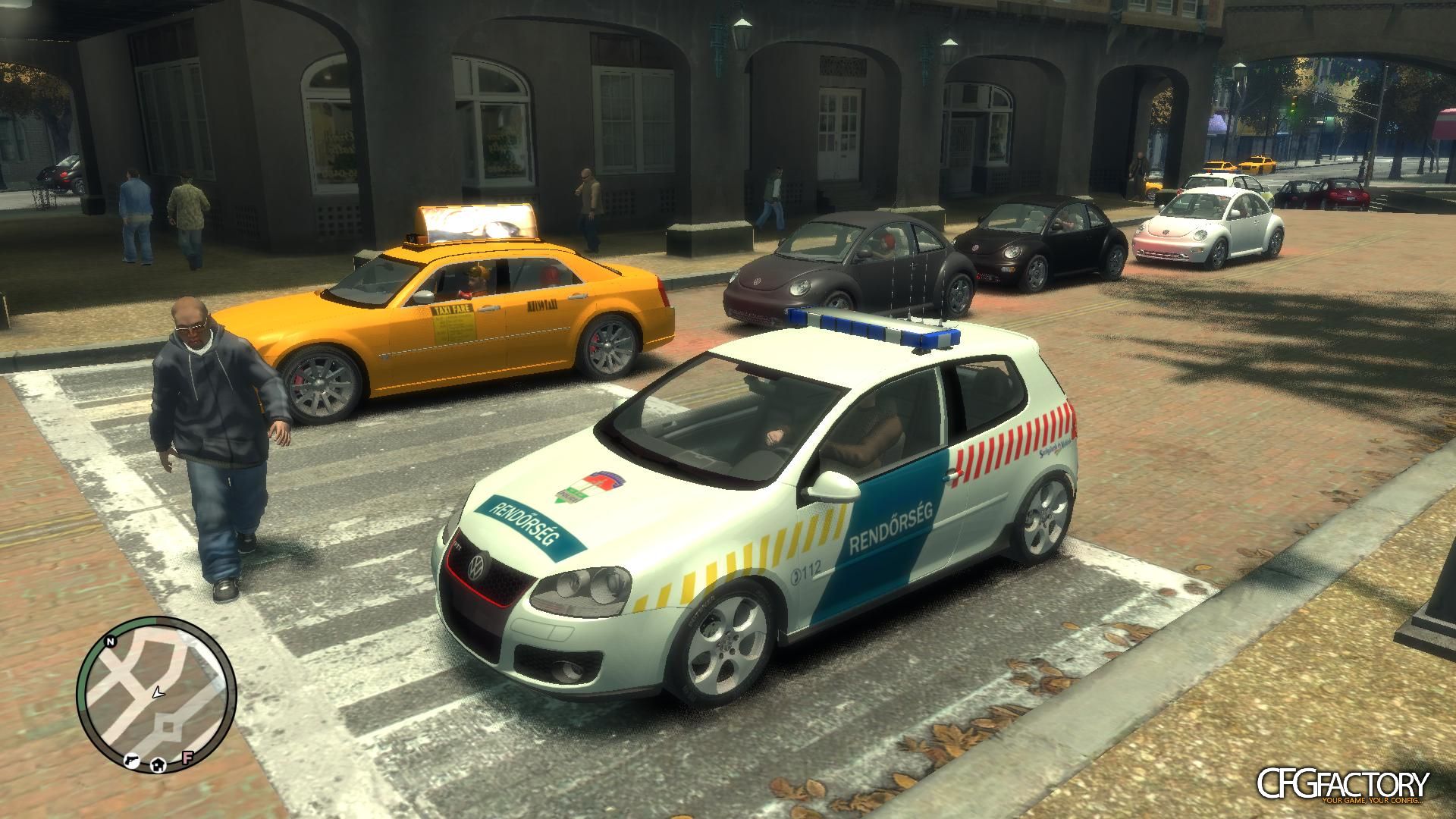 Hungarian VW Golf Police Car