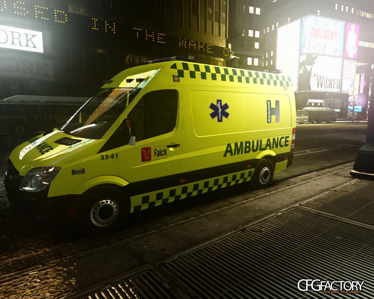 Mercedes Sprinter 2011, Danish Falck Ambulance V1