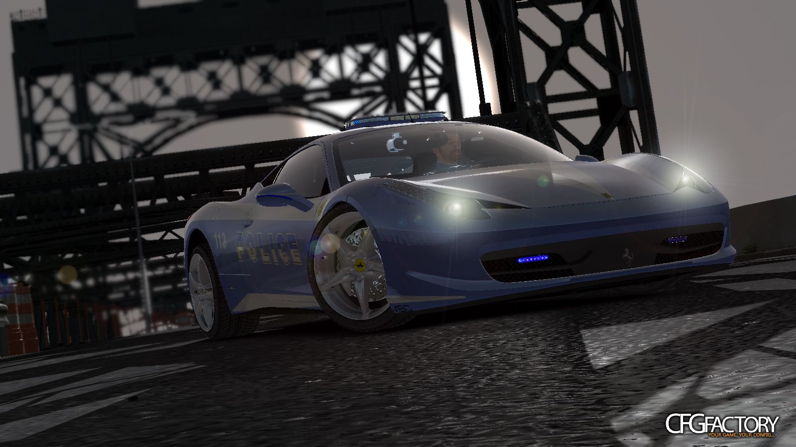 Textures "LC POLICE" for Ferrari 458 Ita