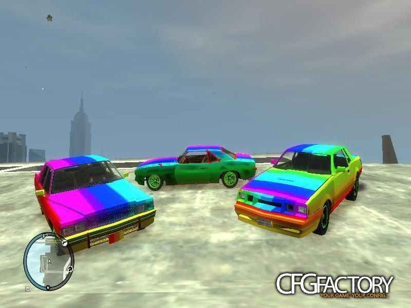 Rainbow Rust Cars
