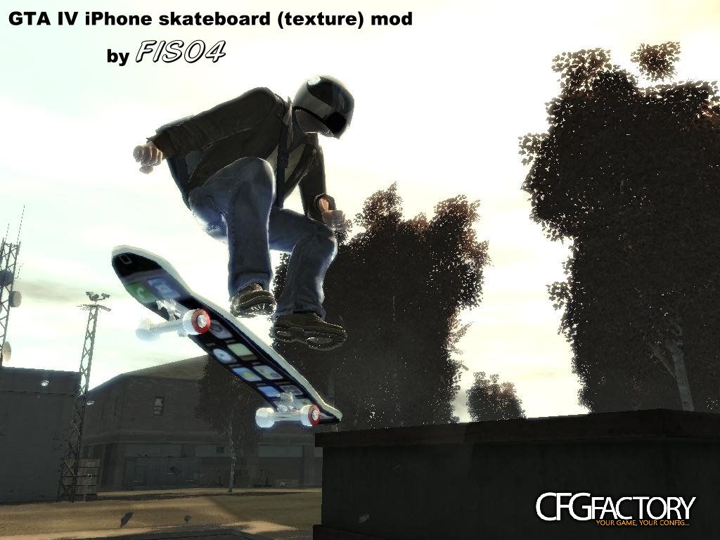 iPhone Skateboard