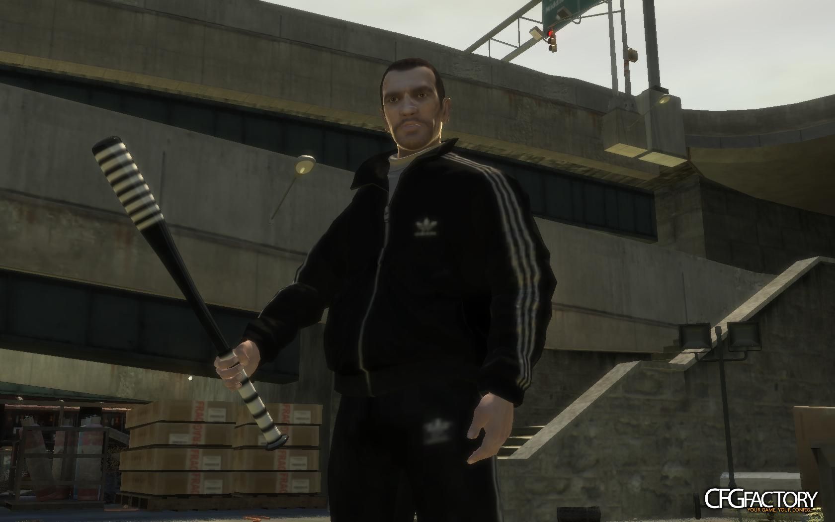 Striped Baseball Bat