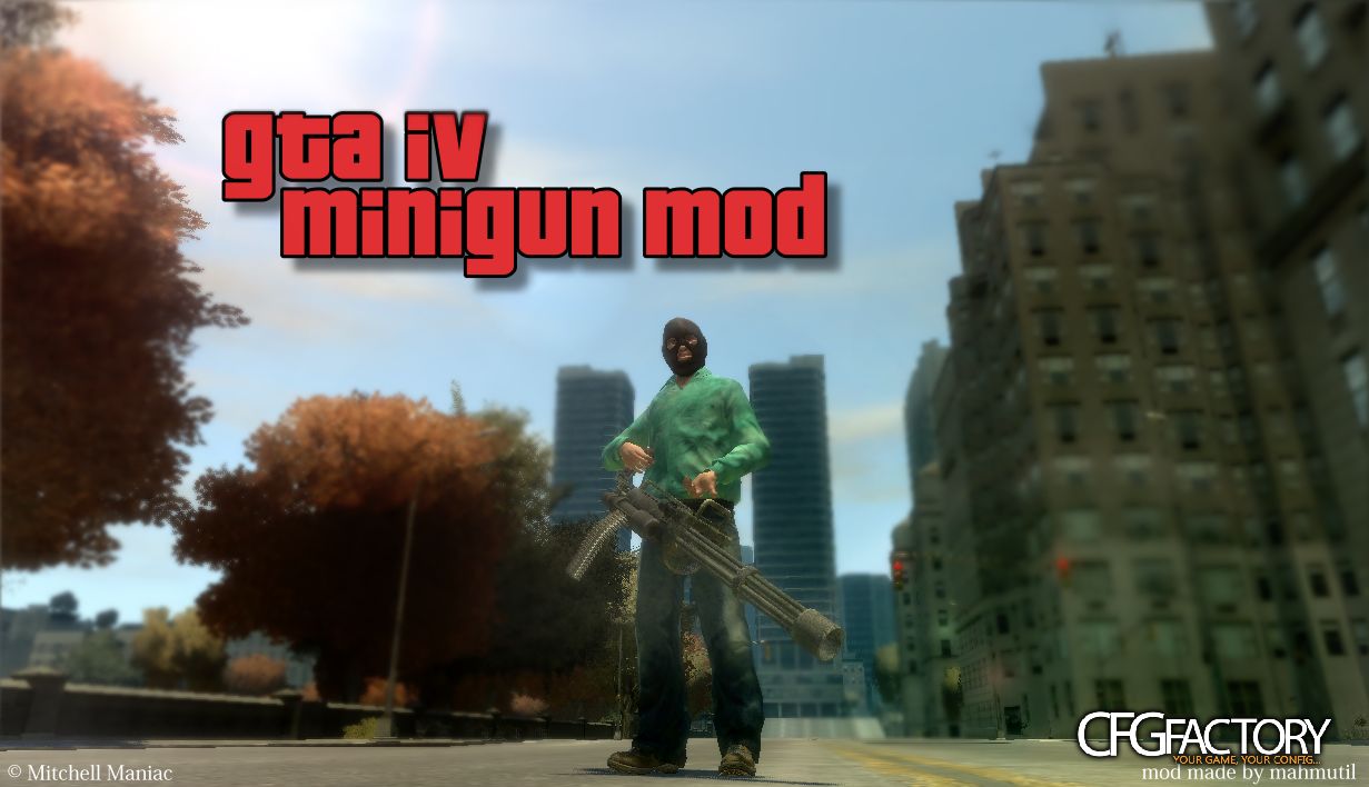 GTA IV Minigun Mod 1.0