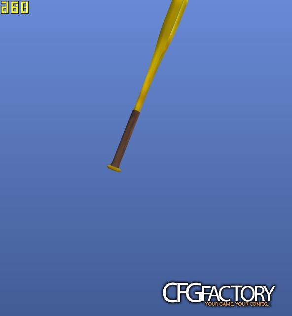 golden baseball bat