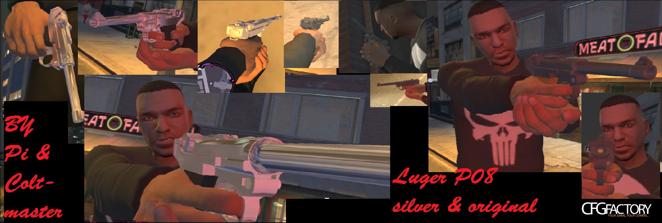 Luger P08 Original & Silver Version