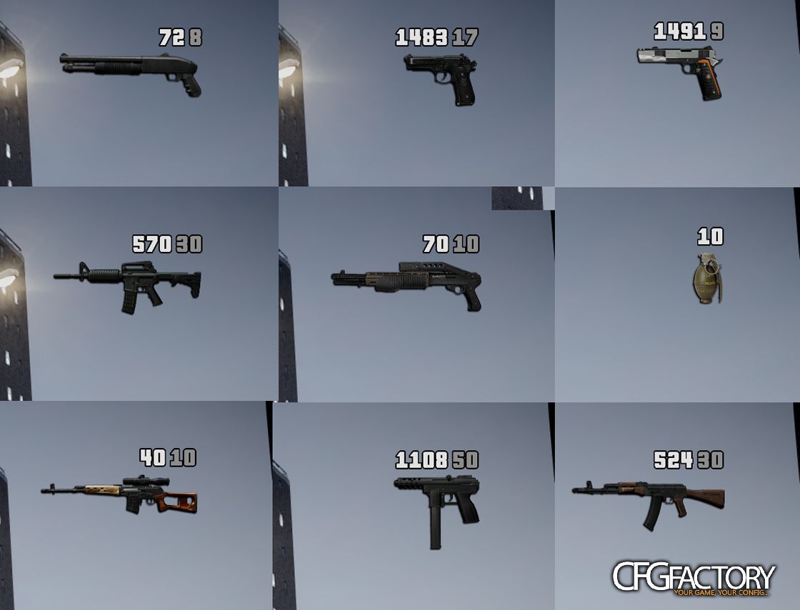 HQ Weapon Icons