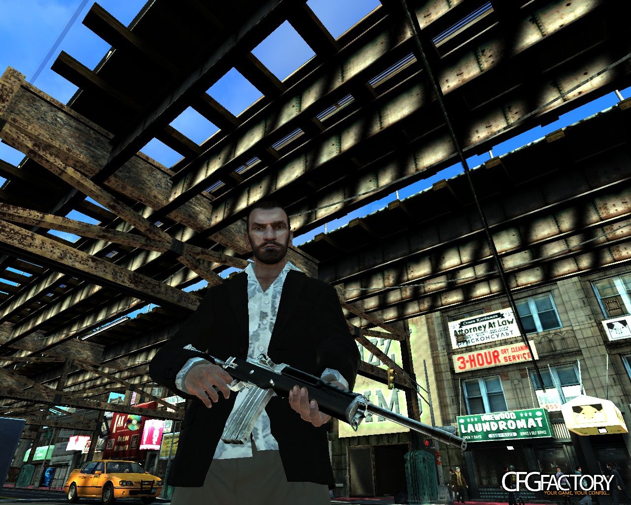Max Payne 3 Style Mini 30 / Mini 14 Ruger + Option