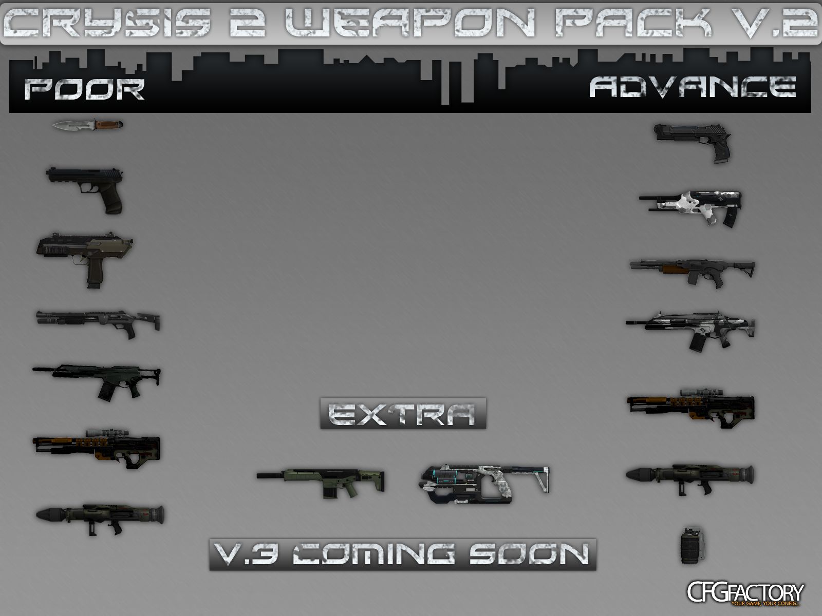 Crysis 2 Weapon Pack V.2 *UPDATED*