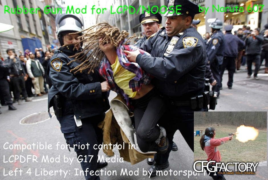 Rubber Gun Mod for LCPD and NOOSE