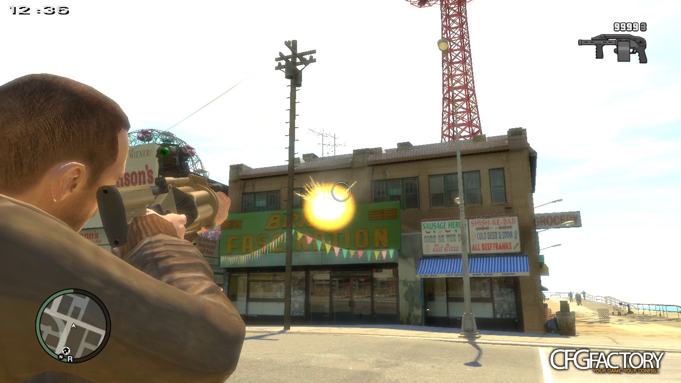 GTA IV Grenade Launcher/Explosive Shotgun mod v2