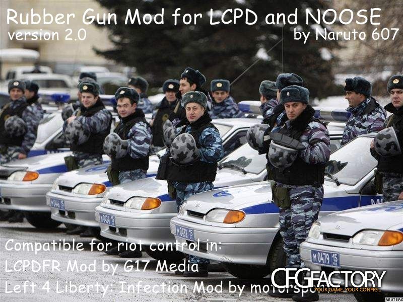 Rubber Gun Mod for LCPD and NOOSE v2