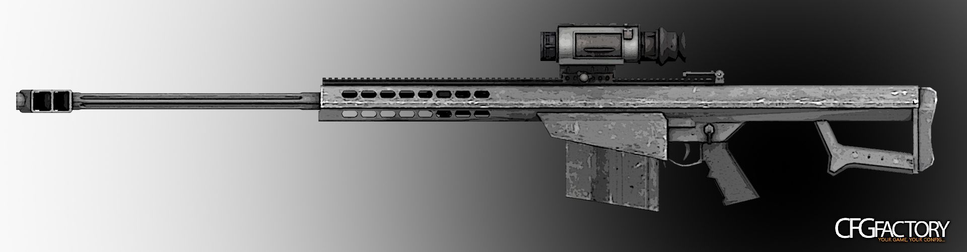 Barrett M107 w/AN/PVS-13 optics
