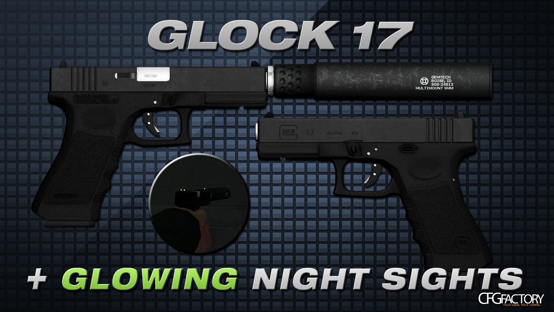 G17 with Glowing Night Sights (BETA)
