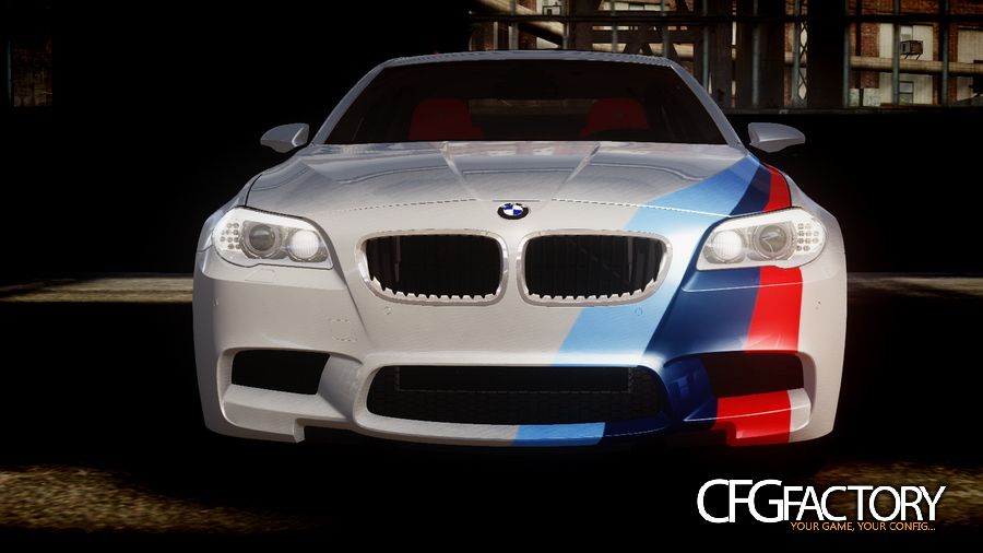 BMW M5 F10 2012 M Stripes Paintjob