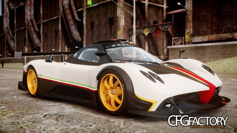Pagani Zonda R 2009 Italian Stripes Paintjob