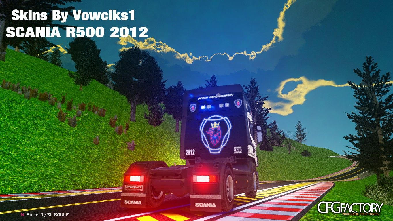 Scania R500 Police Pursuit Skins