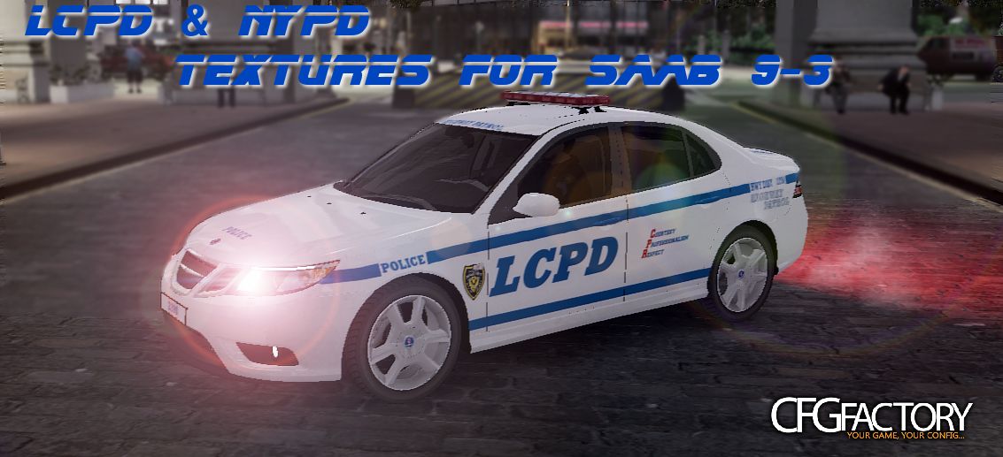 NYPD + LCPD Textures for Saab 9-3