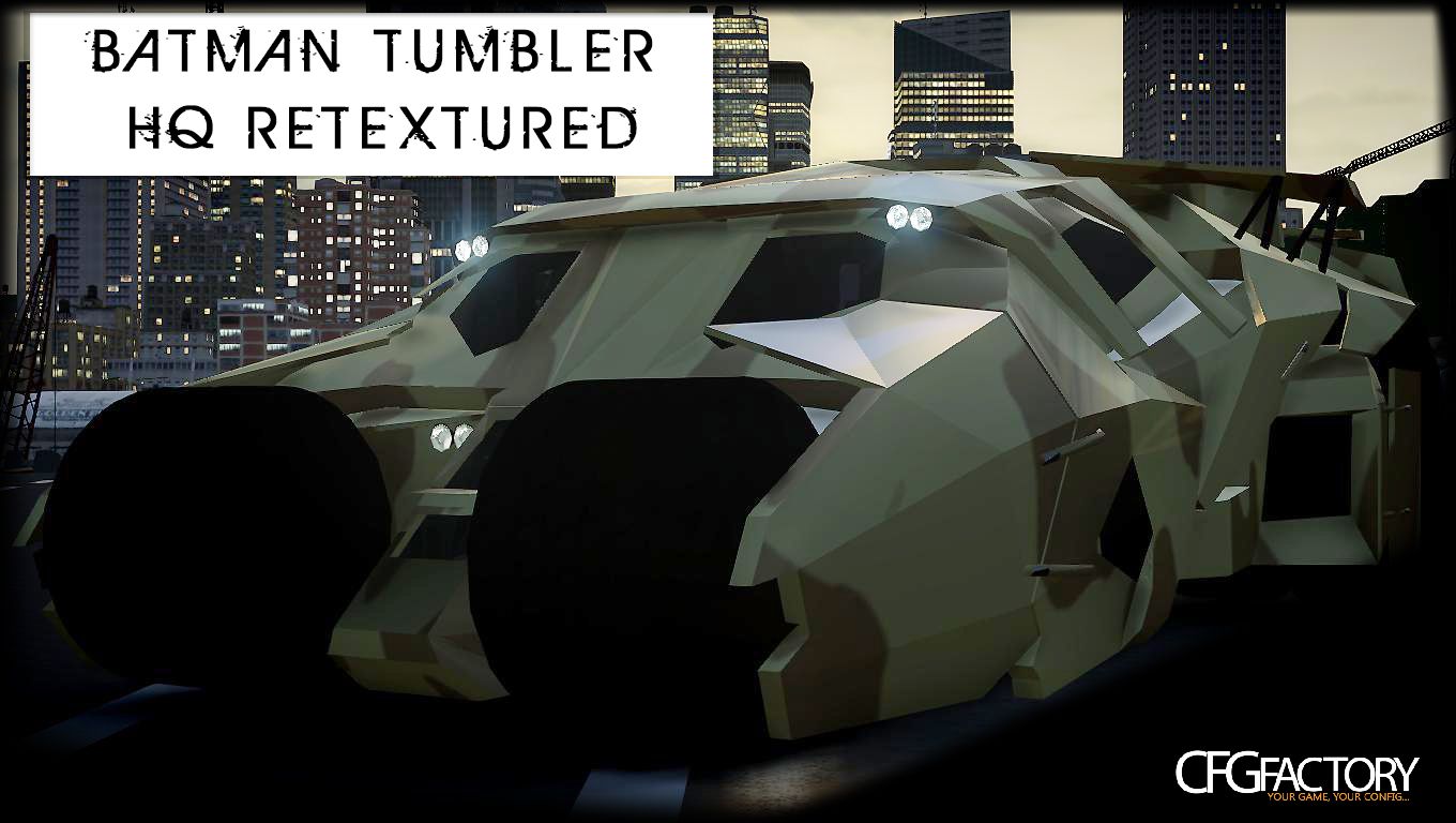 Batman Army Tumbler HQ Retextured