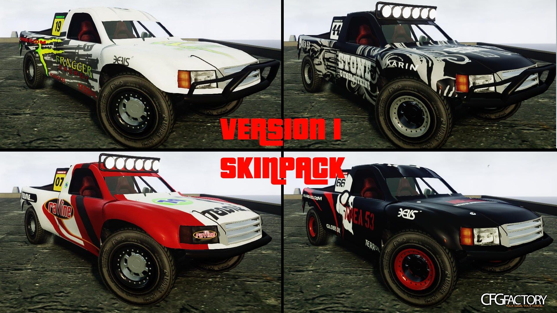 Karin Sahara V.1 Skins For V.2 Skin Pack