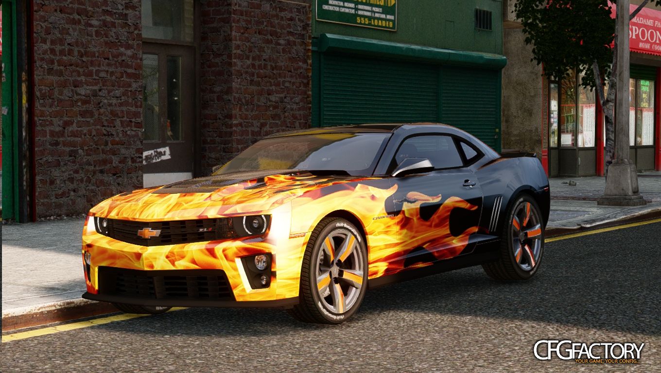Camaro ZL1 Flames Paint job Pack