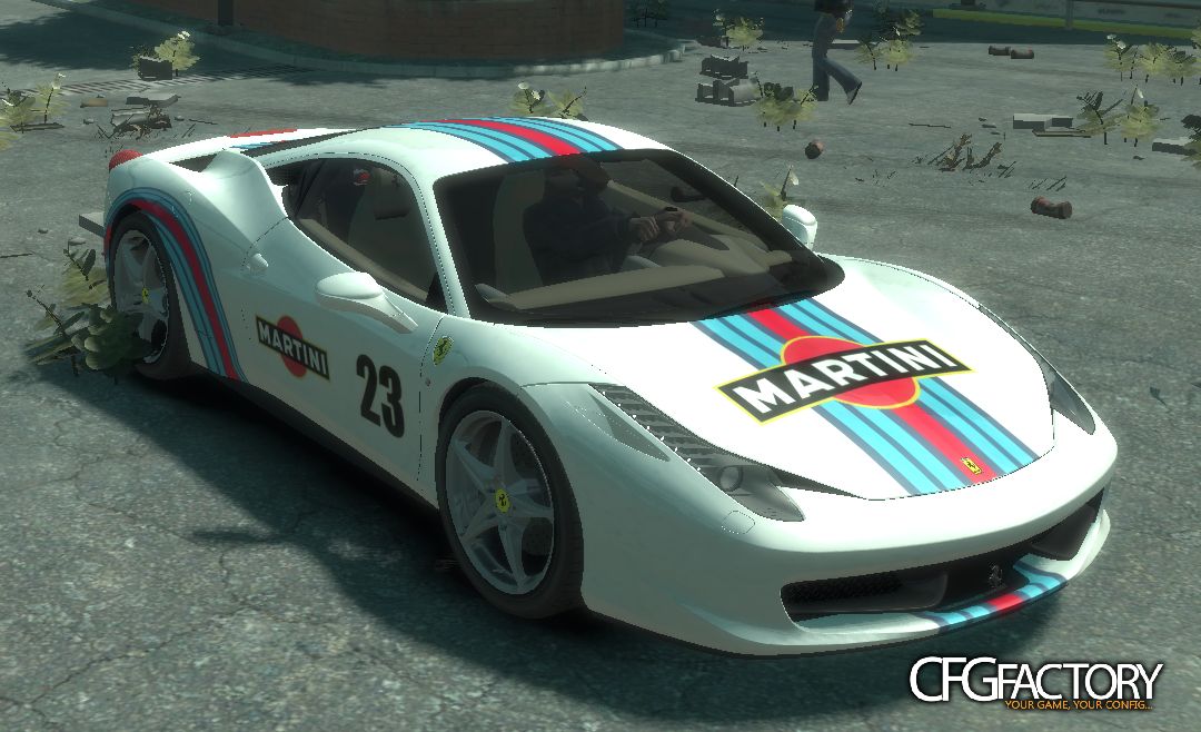 MARTINI paintjob for Ferrari 458 italia v3.0